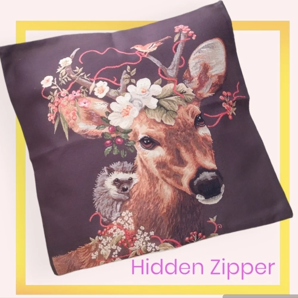New Fall Elk Farm House Cushion Cover